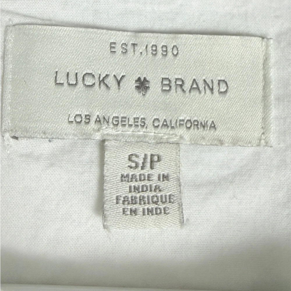 Lucky Brand Embroidered Cotton Top - Picture 4 of 8